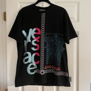 Versace Jeans Couture Black Graphic T-Shirt